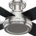 Hunter 59247 Dempsey Low Profile Brushed Nickel Ceiling Fan With Remote  52" - B01CDG0A8U